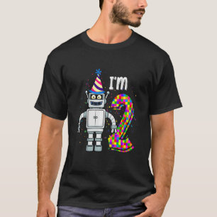 Kids Little Robot Ich bin 2 Jahre alte Roboterwiss T-Shirt