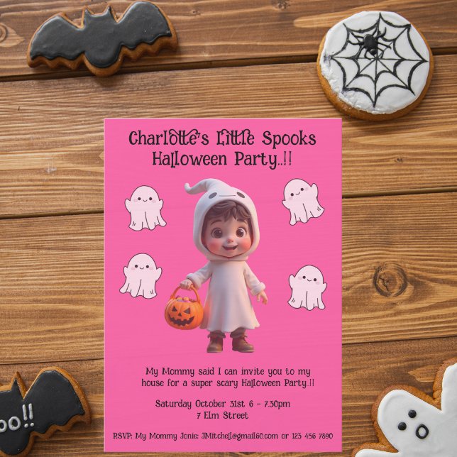 Kids Little Spooks Halloween-Party Einladung (Little Spooks Halloween Party Invite)
