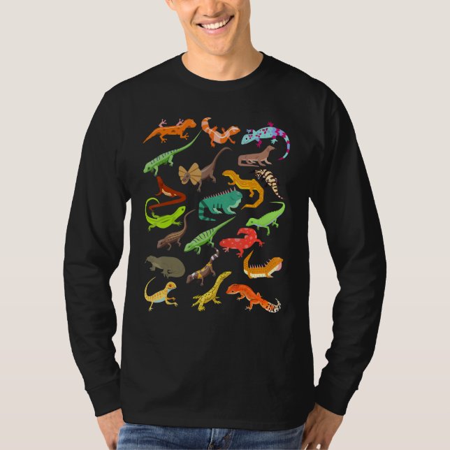 Kids Lizard Collage T-Shirt (Vorderseite)