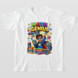 Kids-Mathematik-Shirt | Mathe-Genie-Held T-Shirt