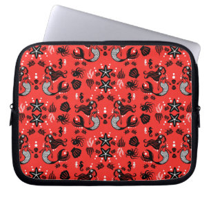 Kids Meerjungfrau Rot Pink Laptopschutzhülle