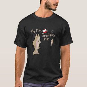 Kids Mein Fisch Opa Fisch Angeln T-Shirt