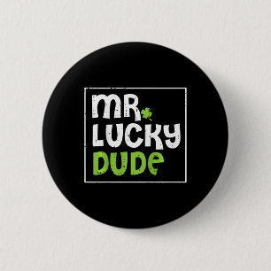 Kids Mein Glückspilz St Patricks Day Shamrock Klee Button