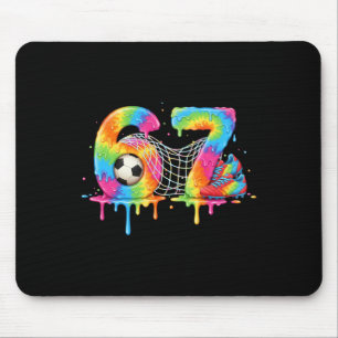 Kids Meme 67 Sechs 6 Sieben 7 Eiswürfel tropft Fuß Mousepad