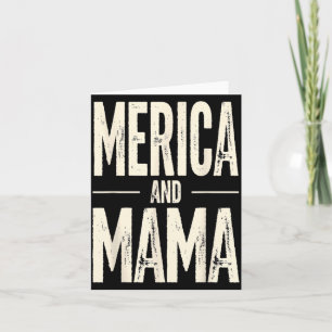 Kids Merica und Mama Lustig Patriotische Mutter US Karte