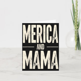 Kids Merica und Mama Lustig Patriotische Mutter US Karte