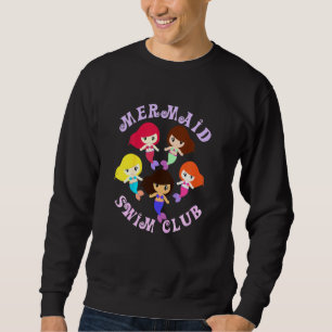 Kids Mermaid Swim Club Mermaid Tween Girl Kinder C Sweatshirt