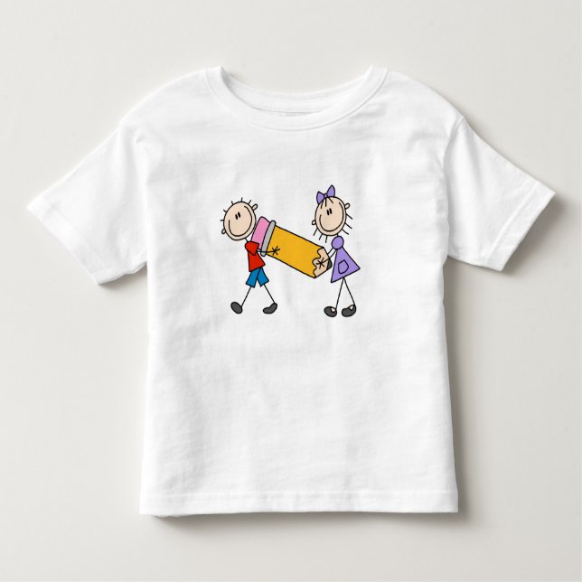 Kids mit Stift Kleinkind T-shirt (Vorderseite)