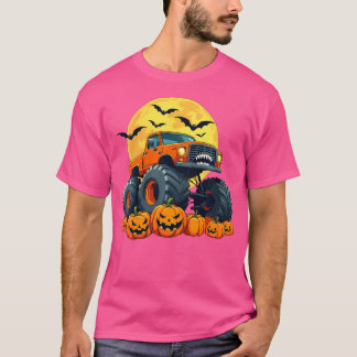 Kids Monster Halloween Pumpkin Jack O Lanter T-Shirt
