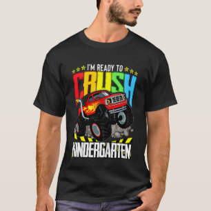 Kids Monster LKW bereit zum Crush Kindergarten Bac T-Shirt