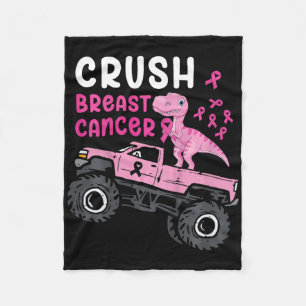 Kids Monster Truck Dinosaurier Breastkrebs Aw brec Fleecedecke