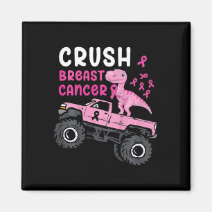 Kids Monster Truck Dinosaurier Breastkrebs Aw brec Magnet