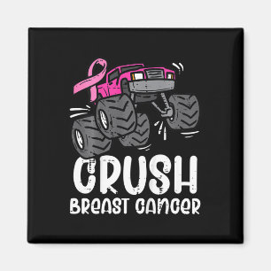 Kids Monster Truck Pink Brustkrebs Bewusstsein Ki Magnet