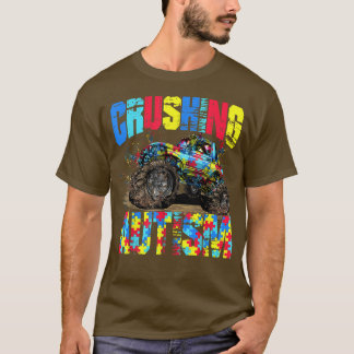 Kids Monster Truck zerstören Autismus Shirt Autism