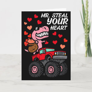 Kids Mr. Stiehlt Dein Herz Monstertruck Valentinsg Karte