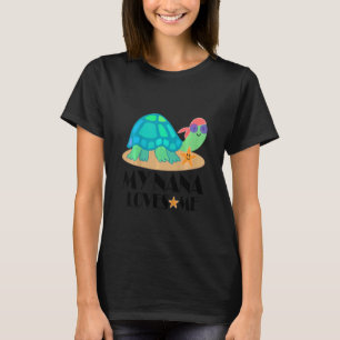Kids Nana Liebe Me Grandchild Turtle T-Shirt