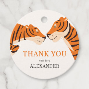 Kid's Niedlich Safari Tiger Vielen Dank zum Geburt Geschenkanhänger