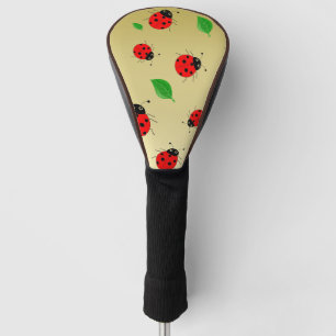 Kids Niedliche Lady Bug & Green verlass Muster Ver Golf Headcover