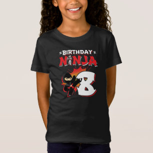 Kids Ninja Birthday Party Gift - 8 Jahre Old T-Shirt