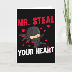 Kids Ninja Mr. Steal Your Heart Kleinkind Jungen V Karte