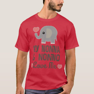 Kids Nonna und Nonno Liebe Me Grandson Granddaught T-Shirt
