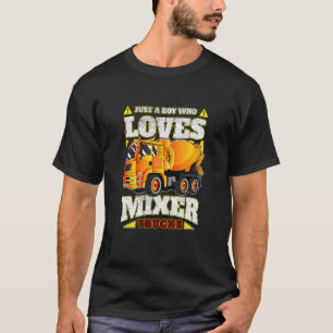 Kids nur ein Junge, der Cement Mixer LKW Liebe T-Shirt