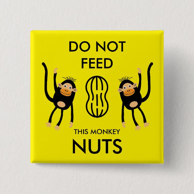 Kids Nut Allergy Warning Button (Vorderseite)