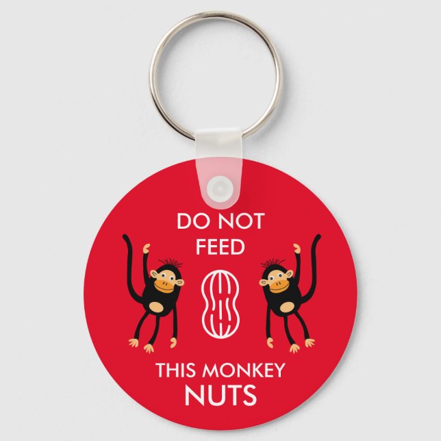 Kids Nut Allergy Warning Schlüsselanhänger (Vorderseite)