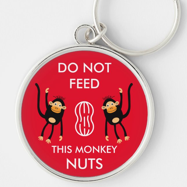 Kids Nut Allergy Warning Schlüsselanhänger (Vorne)
