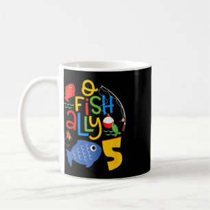 Kids O-fish-ally Fünf Geburtstagsdekorationen 5 Ja Kaffeetasse