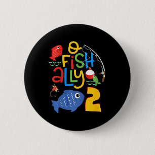 Kids O-fish-ally Zwei Geburtstagsdekorationen 2 Ja Button