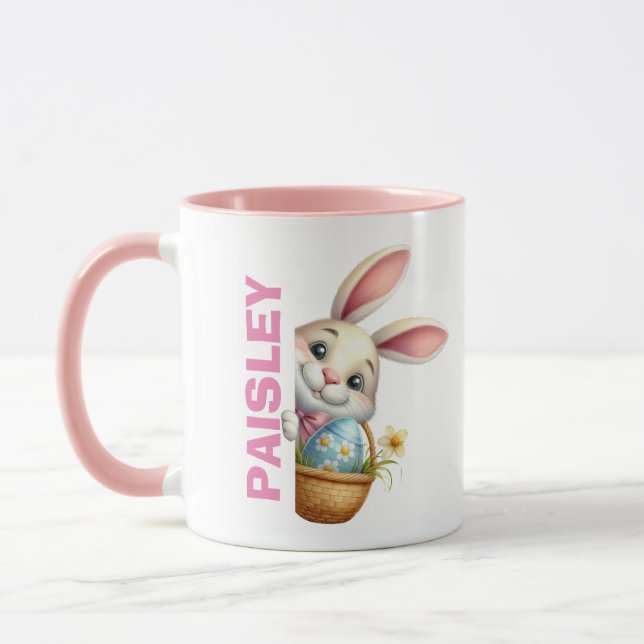 Kids Oaster Tasse Girls Osterfeier Individuelle Na (Links)