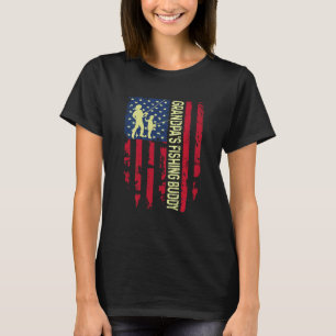 Kids Opa Angel-Fischer-Vater-Sohn-Team Jung Fi T-Shirt