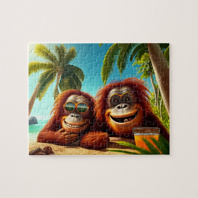 Kids Orangutans Jigsaw Puzzle - Tropisch (Horizontal)