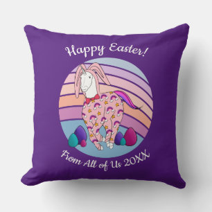 Kids Oster Sonniges Einhorn im Bunny Anzug Bunnico Kissen