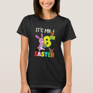 Kids Ostereier Jagd 8. Geburtstag Niedlich Ostern  T-Shirt