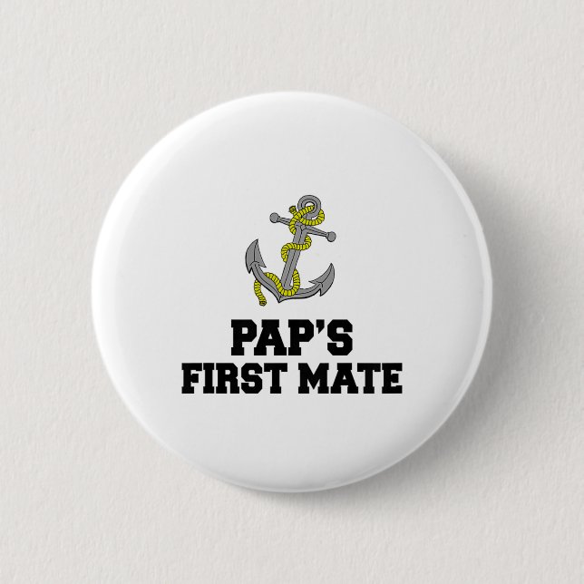 Kids Pap's Erster Maat Enkel Enkelin Boot  Button (Vorderseite)