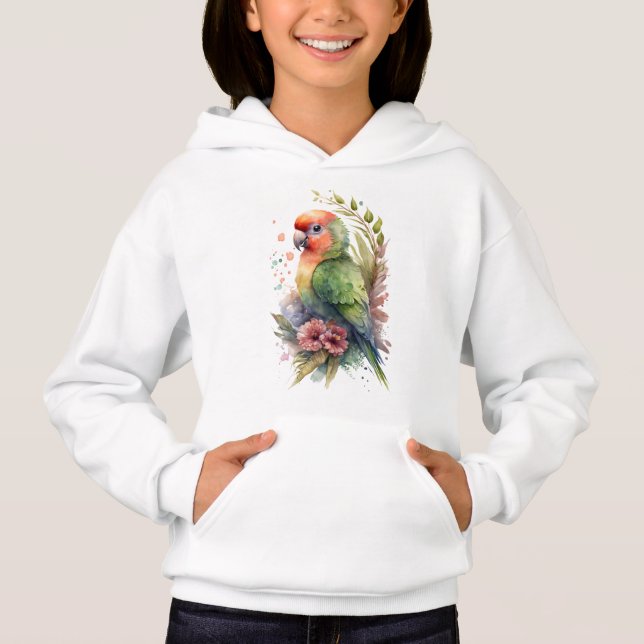 Kids Parrot Hooded Sweatshirt (Vorderseite)