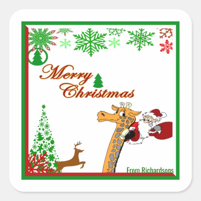 Kids Party Handwerk Weihnachtsmarkt Sticker (Vorderseite)