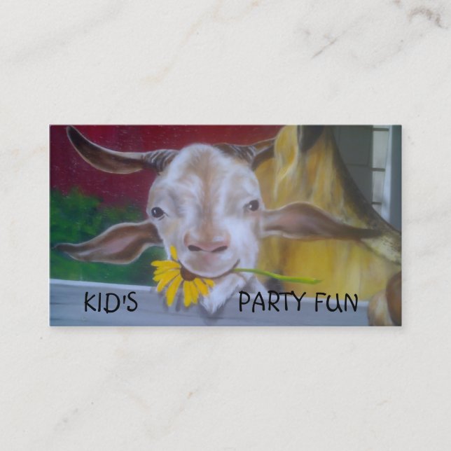 KIDs PARTY PLANNER-GESCHÄFTSKARTE Visitenkarte (Vorderseite)
