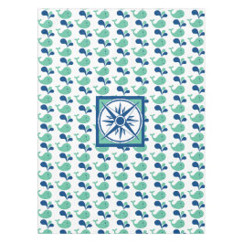 KId's Party Spouting Whale Cartoon Tablecloth Tischdecke