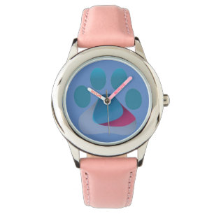 Kid's Paw Stainless Steel Watch Armbanduhr