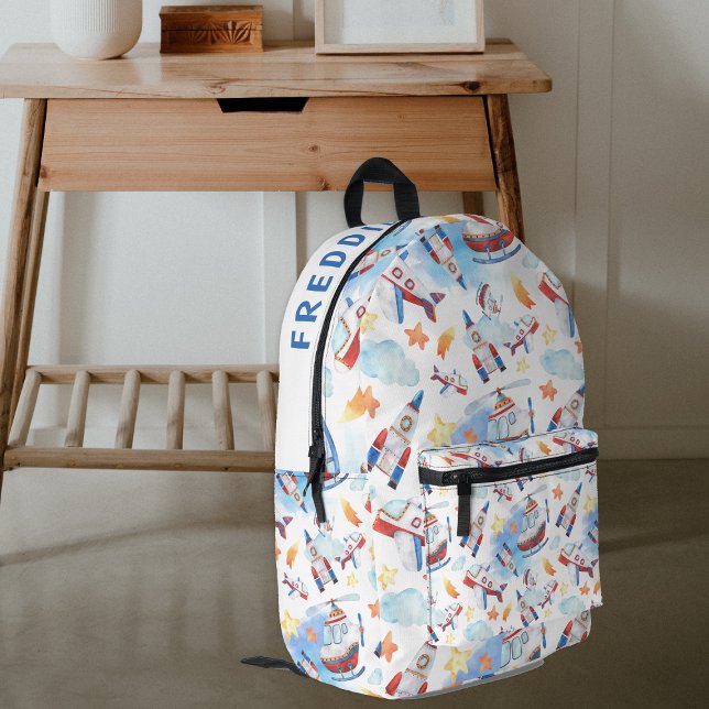 Kids Personalisiert Aviation Bedruckter Rucksack (Von Creator hochgeladen)