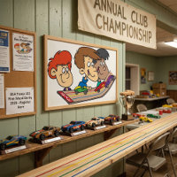 Kids Pinewood Derby Car Race