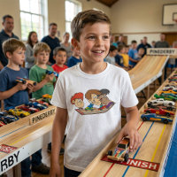 Kids Pinewood Derby Car Race