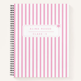 Kids pink minimalist Spiral Notebook Notizbuch