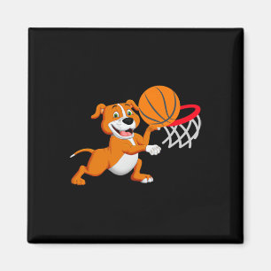 Kids Pitbull Hund spielen Bysketbyll Dog Sportspie Magnet