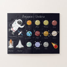 Kids Planets Astronaut Monogram Universe Kleinkind