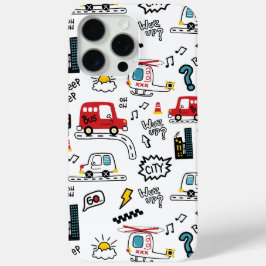 Kids Playful Transport Pattern Case-Mate iPhone Hülle