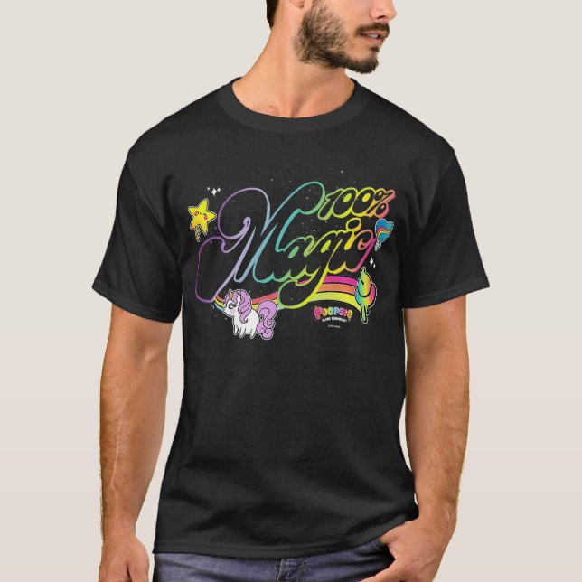 Kids Poopsie Slime Überraschung 100 Prozent Zauber T-Shirt (Vorderseite)